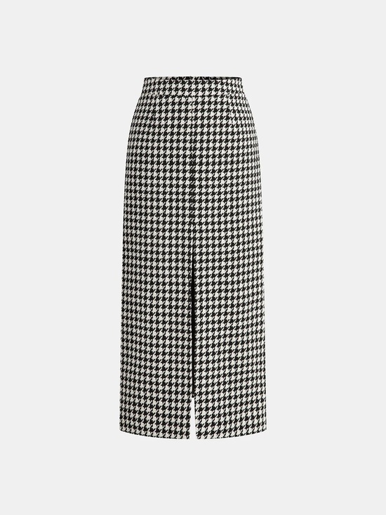 Commense Dresses & Skirts - Commense Houndstooth Maxi Skirt in Black and White